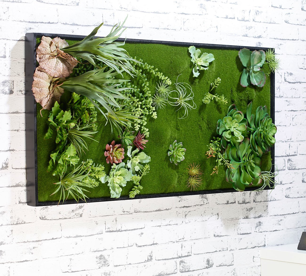 Carlo Milano Jardín Vertical con Plantas Artificiales 50 x 100 cm