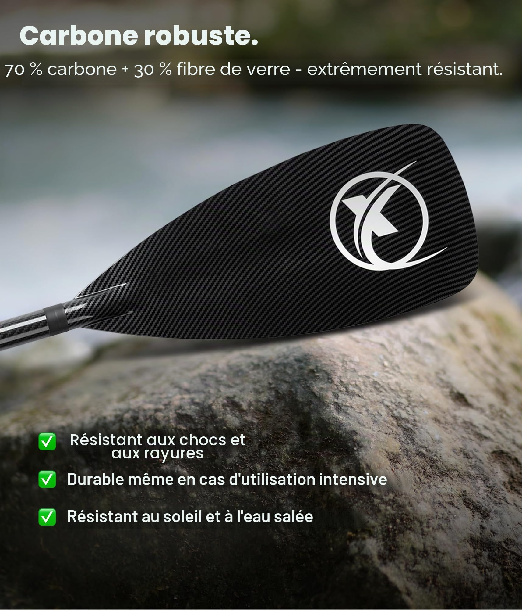 NEMAXX® pagaie Sup – 3 Parties,télescopique réglable,Aluminium/Carbone,Ultra légère,système Anti-Twist/poignée Ergonomique – pour Sup,Kayak,canoë et Bateau Gonflable (différents modèles et Longueurs)