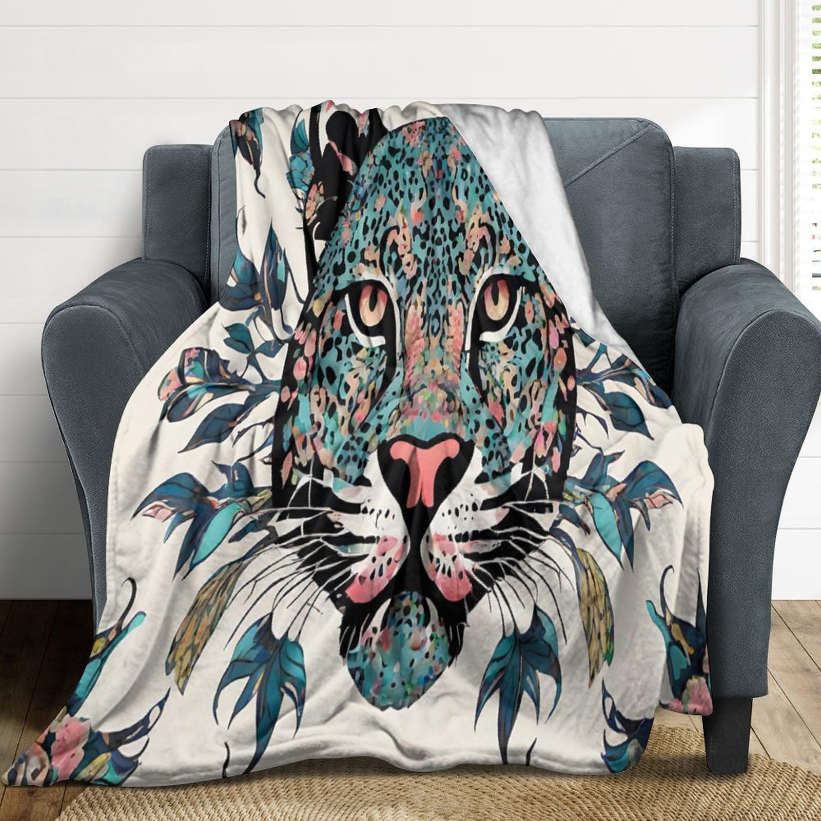 Couverture polaire léopard plaid haut de gamme douceur et confort premium