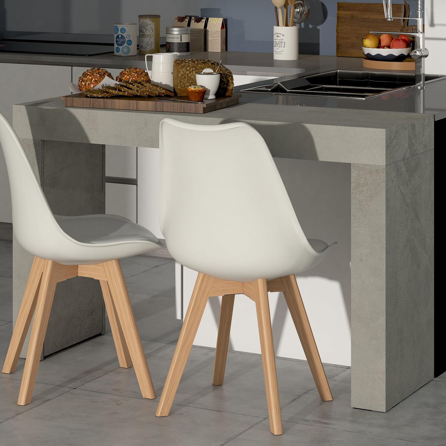 Mobili Fiver, Evolution Dining Table 47.2 x 15.7 in, Rustic Oak with Two Legs, for 2 People, Modern Dining Table for Kitchen, Italian Furniture
