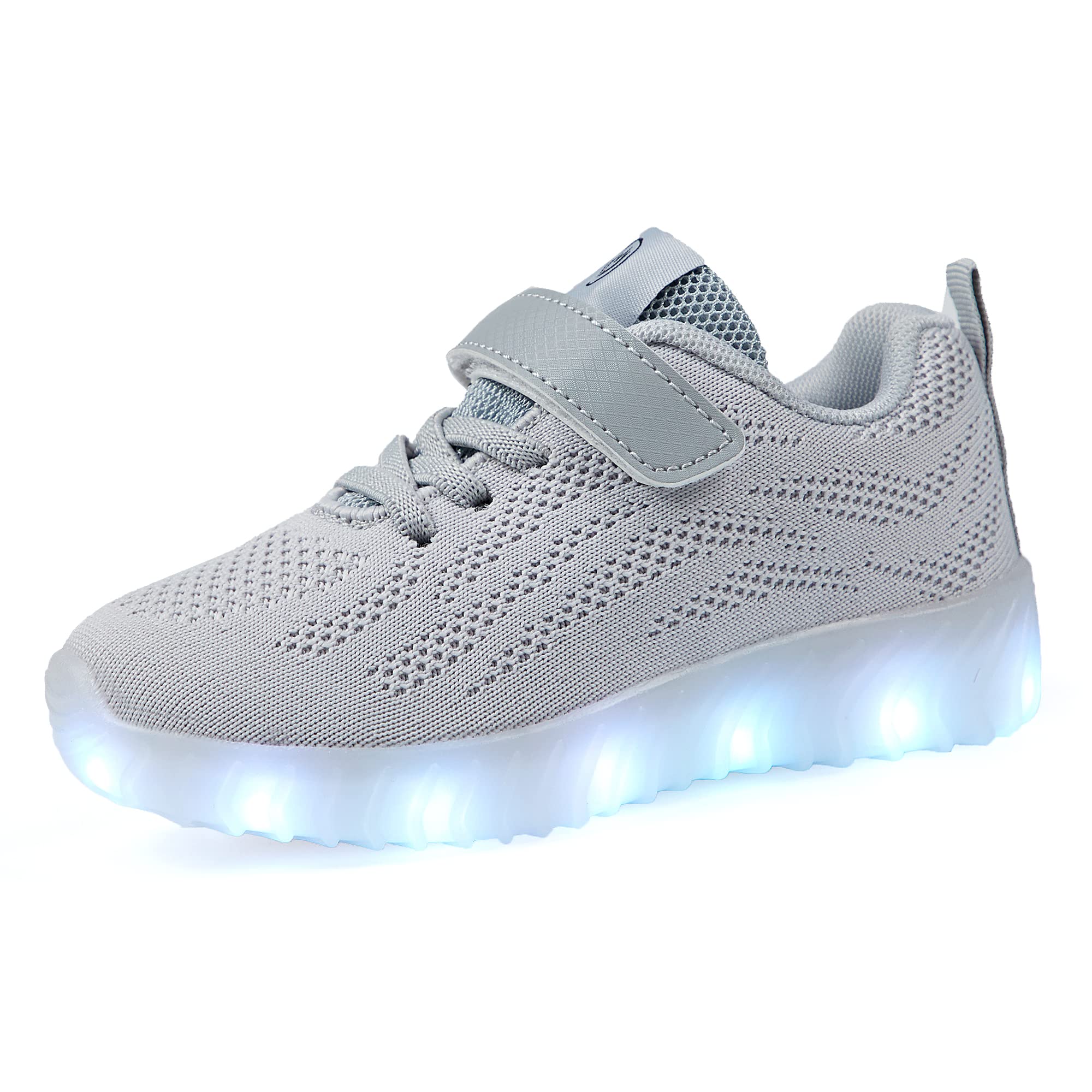 AoSiFu Kids Light Up Shoes Toddler Girls Boys Breathable Led Flashing Sneakers USB Charge