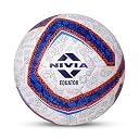 Nivia Equator Football, Match Ball, 32 Panels, Durable & Soft PU Leather Cover, Butyl Threadwounded Bladder, FIFA Quality, Made for Tournaments, to Play on Both Natural and Artificial Grass gallery image