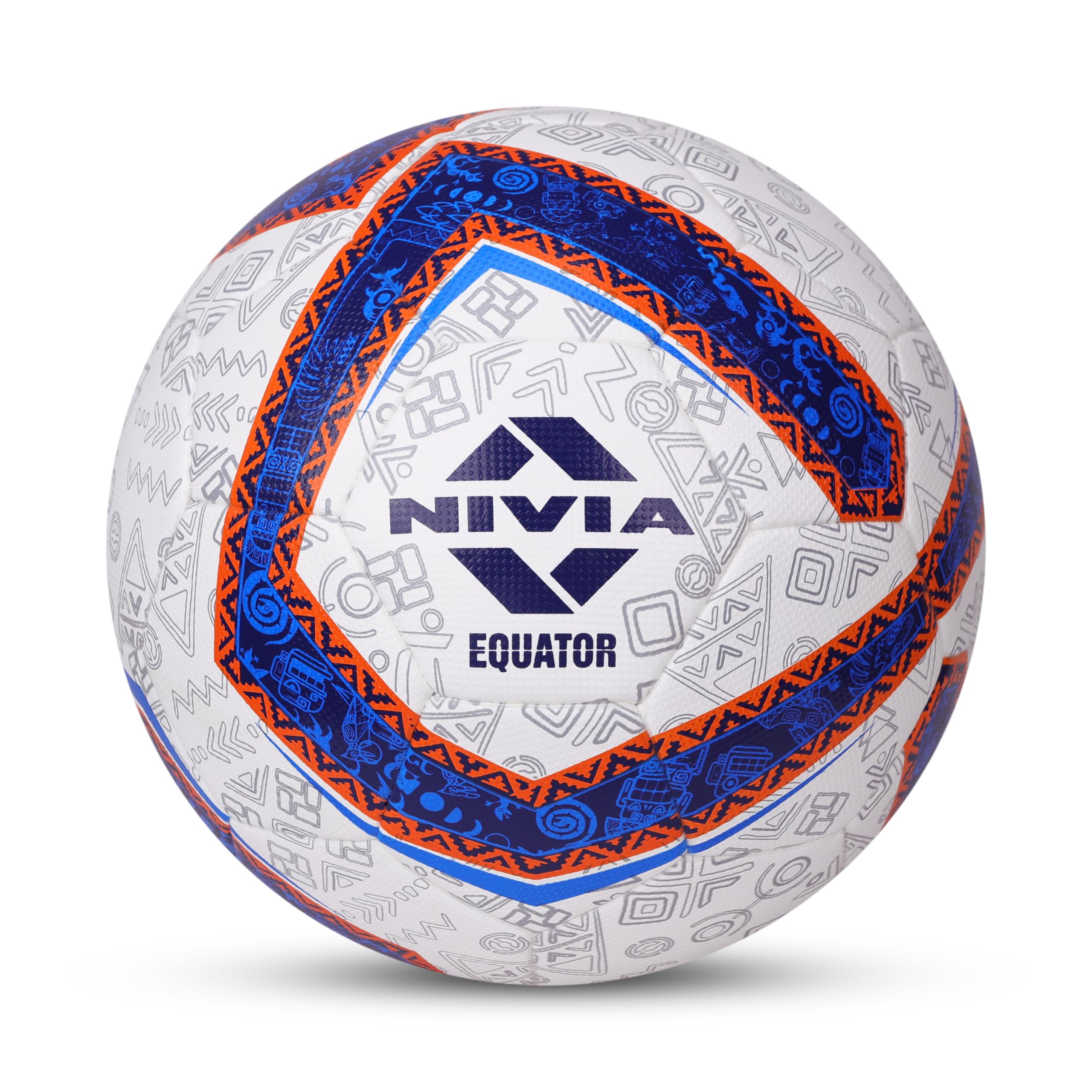 Nivia Equator Football, Match Ball, 32 Panels, Durable & Soft PU Leather Cover, Butyl Threadwounded Bladder, FIFA Quality, Made for Tournaments, to Play on Both Natural and Artificial Grass-image-13