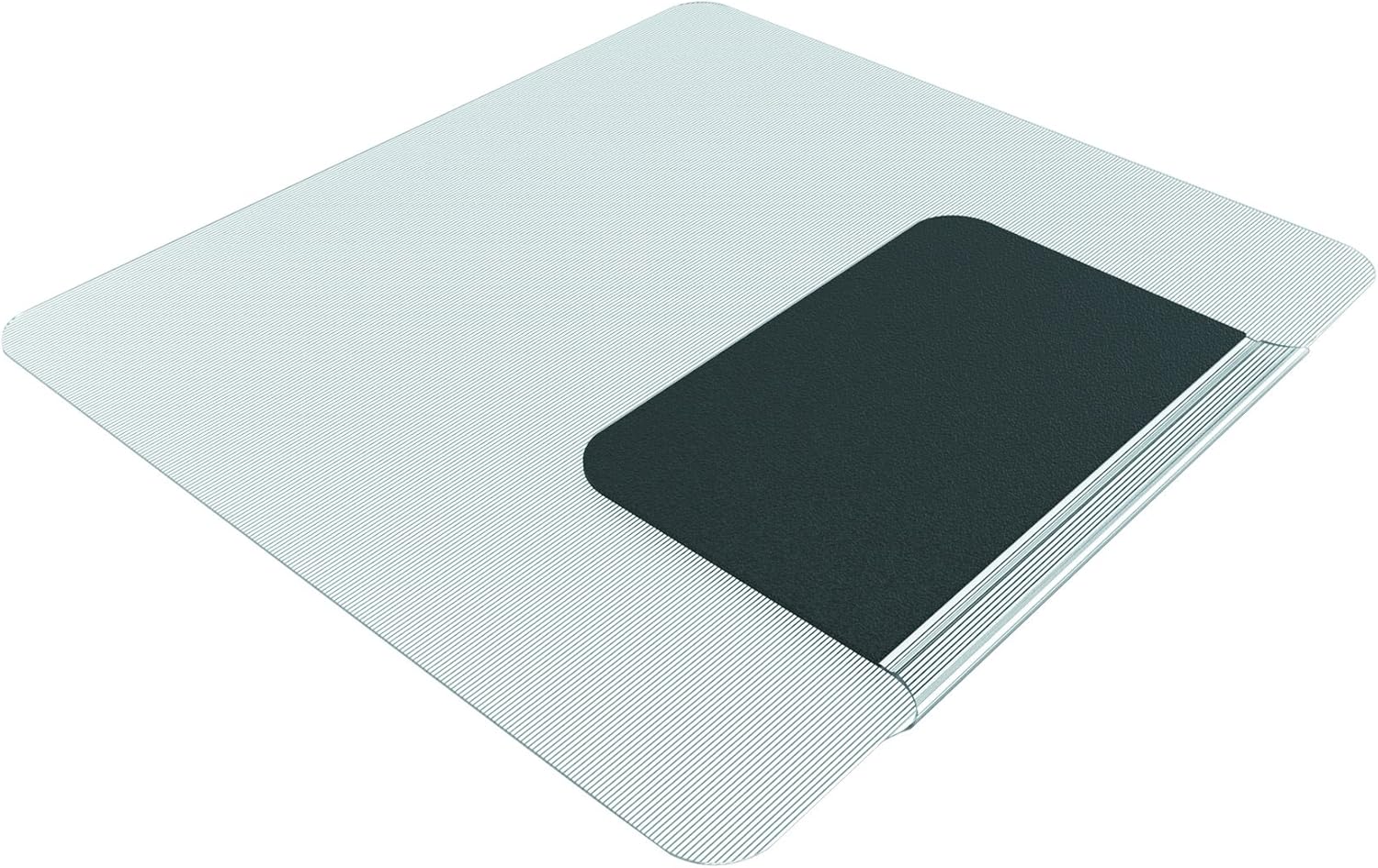 ES Robbins Sit Or Stand Mat for Carpet Or Hard Floors, 36 X 53 with Lip, Clear/Black