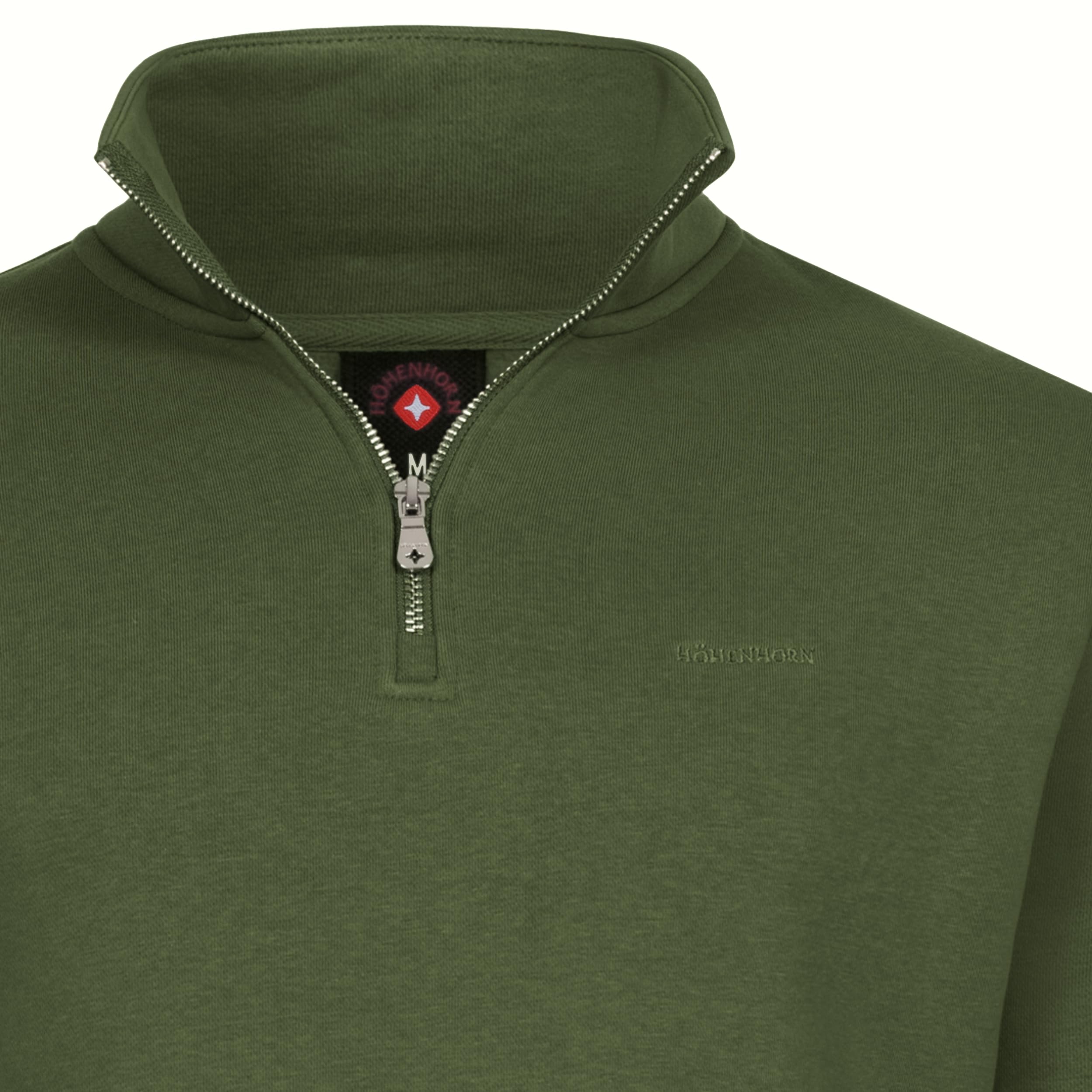 Höhenhorn Troiberg, Felpa da Uomo con Cerniera a 1/4, con Colletto, Blu, 3XL, Blu, 3XL