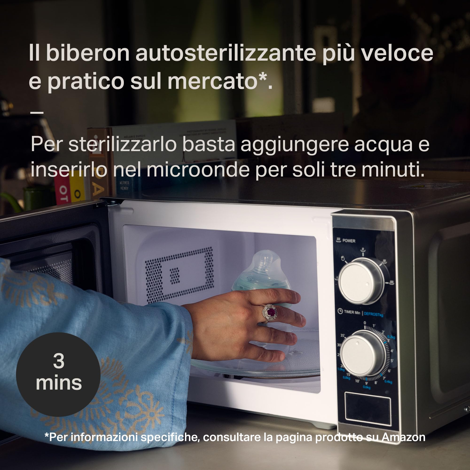 Tommee Tippee Biberon anti-colica 260 ml, con tettarella simile al seno materno, cannuccia anti-colica ventilata, autosterilizzante, 2 pezzi