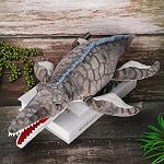 Jouet en peluche de dinosaure, Mosasaurus en peluche d'animaux farcis Poupée d'oreiller, moelleux gris - Présent pour tous les âges & Occasion