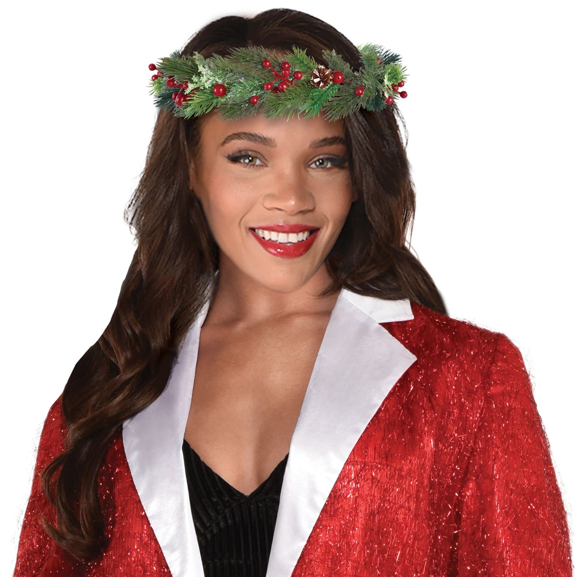 amscan Christmas Natural Headwreath - 10