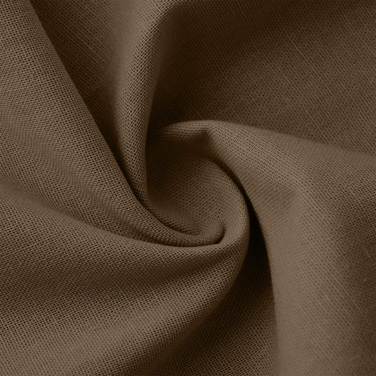 Generisch Tuta da donna in lino, lunga, estiva, senza maniche, per lavoro, elegante, con bottoni, a gamba larga