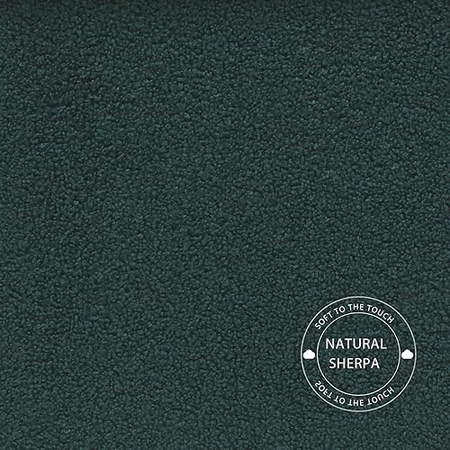 Miniatura 25 de PINPLUS Otomanas otomanas de almacenamiento con forma cuadrada con reposapiés de almacenamiento para sala de estar, asiento otomano Boucle para