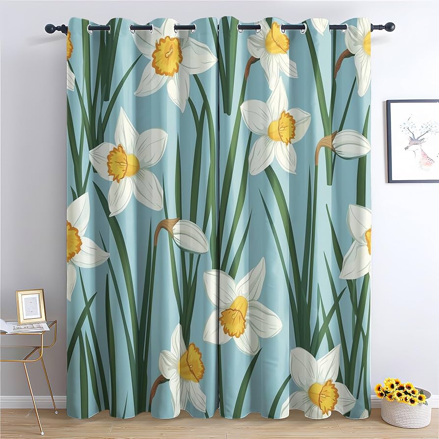 Amazon.com: Chrysahr Floral Curtains, Thermal Insulated Grommet Amazon.com: Chrysahr Floral Curtains, Thermal Insulated Grommet