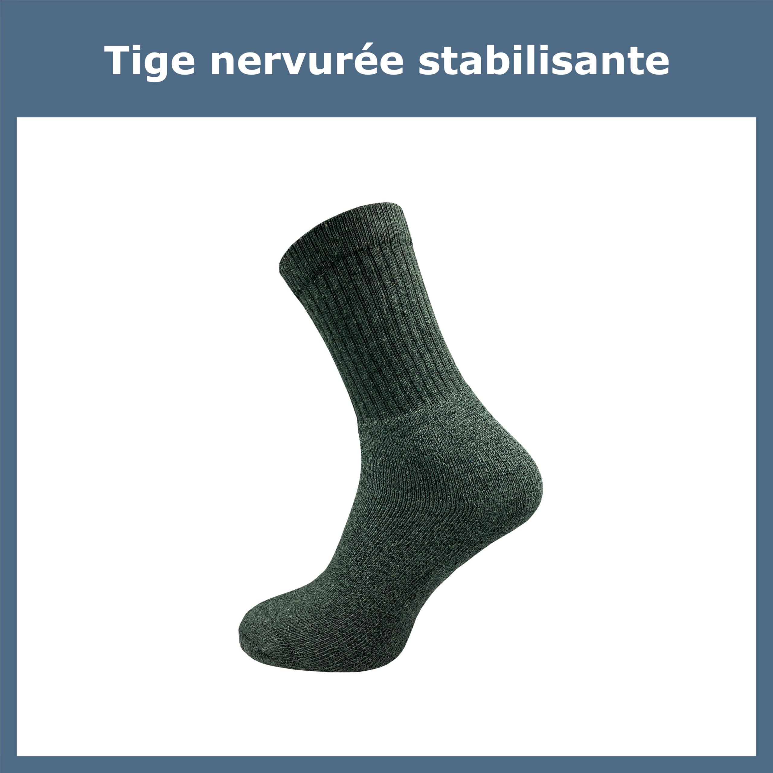 GAWILO Chaussettes Militaires et de Chasse 10 Paires - Pied en Tissu Éponge Renforcé