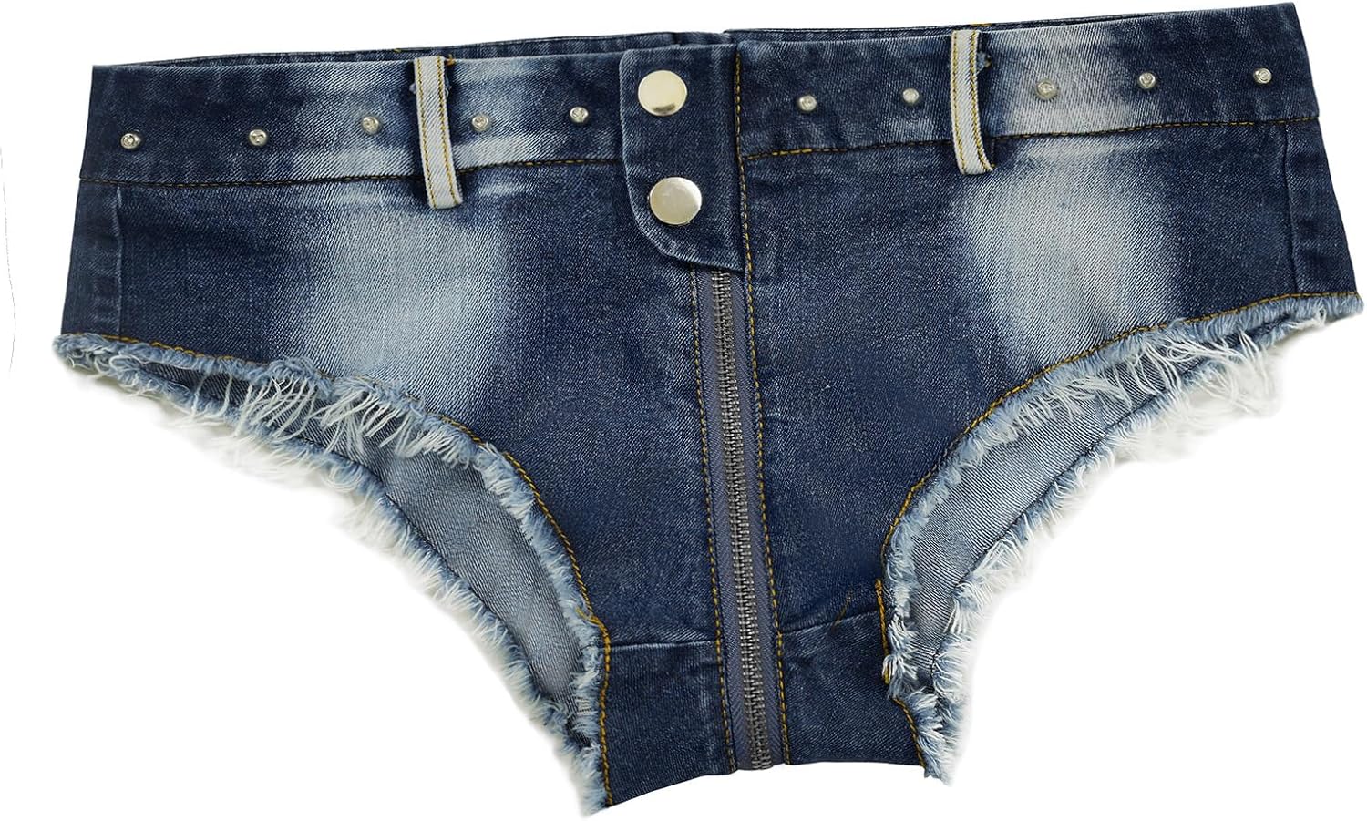 Women's Mini Denim Shorts Low Rise Stretch Jeans Shorts Sexy Hot Pants - Image 3