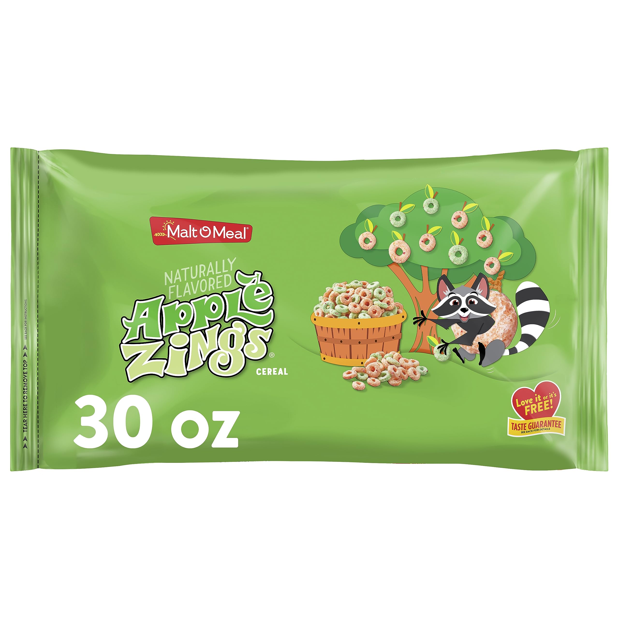 Photo 1 of 2 pack
Malt-O-Meal Apple Zings Breakfast Cereal, Apple and Cinnamon Cereal Rings, Large Cereal for Family, 30 OZ Bag