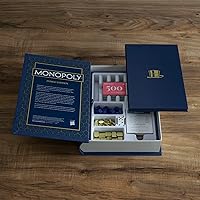 Vista 5 de WS Game Company Monopoly and Scrabble Indigo Bookshelf Game Collection