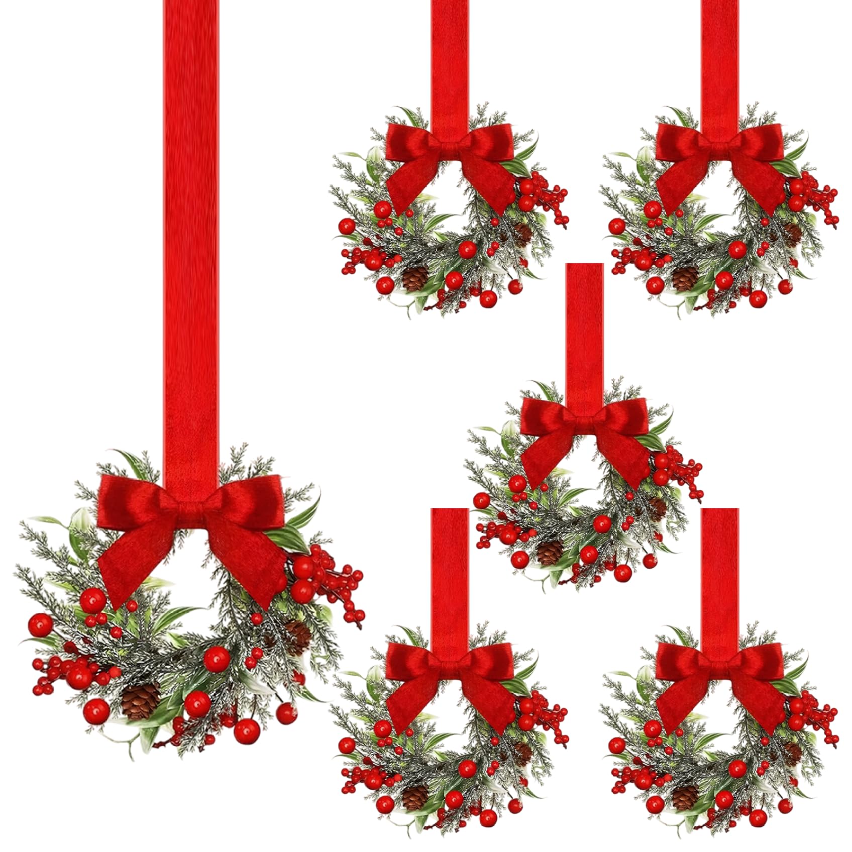 Couronnes d'armoire pour sublimer une cuisine à Noël lot de 6