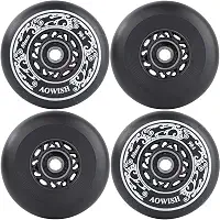 Rodas de skate em linha, fórmula asfalto para uso externo, lâminas agressivas, rodas de substituição de hóquei de 90a com rolamentos ABEC-9 e espaçadores flutuantes, pacote com 4