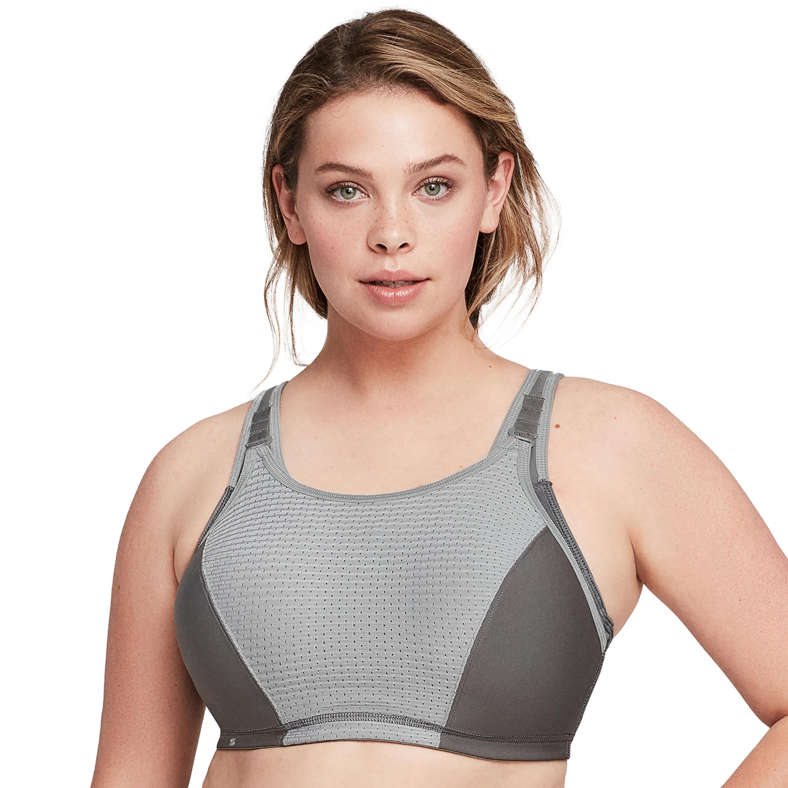 Glamorise Damski biustonosz sportowy Full Figure Elite Performance regulowany Wonderwire #9167