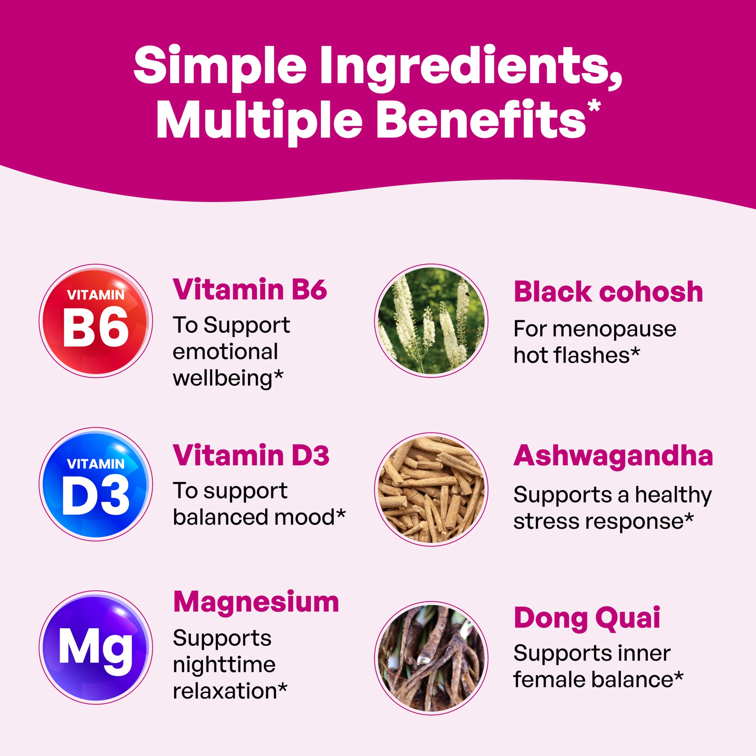Menopause Support Supplement for Women - For Hot Flashes and Night Sweats — Amazon image 8