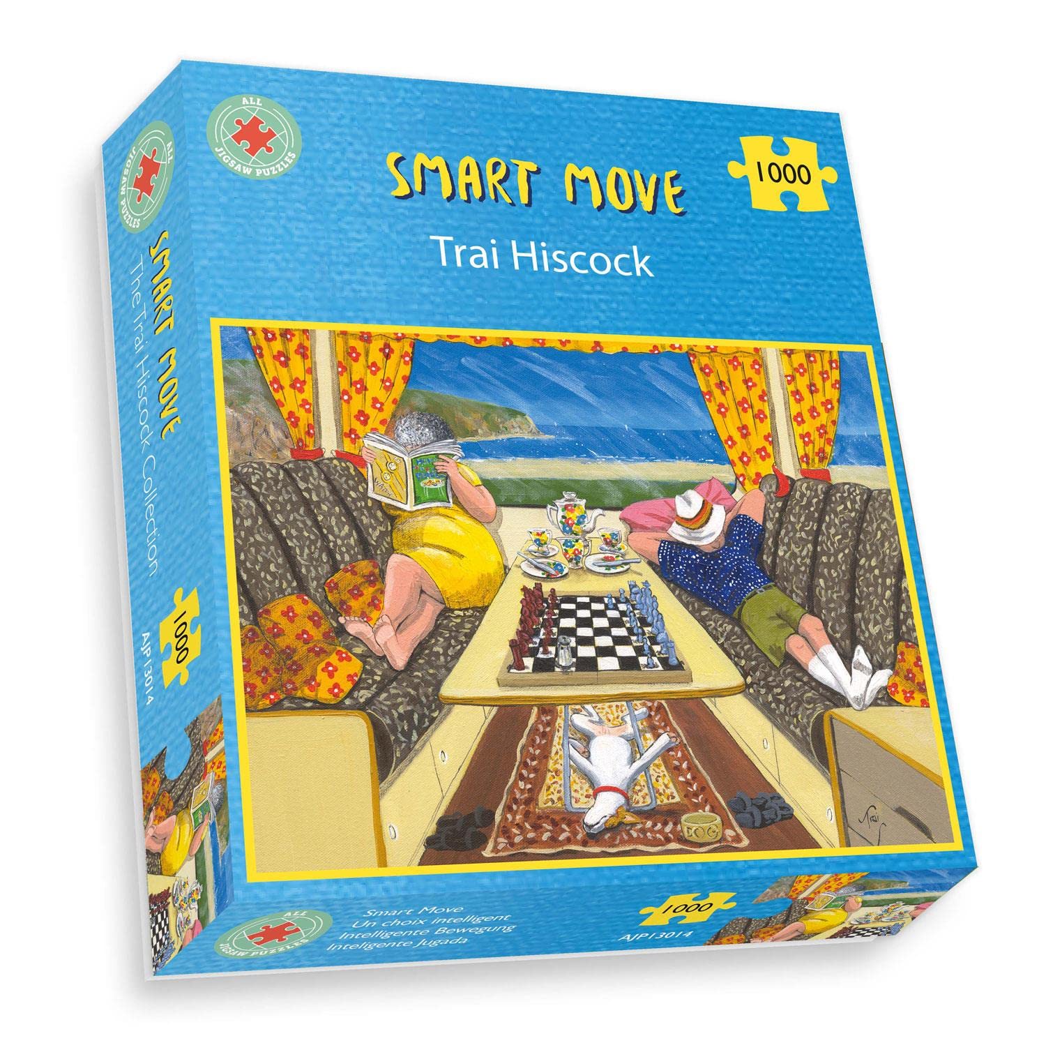 1000-teiliges Puzzle „Relaxing In The Caravan“ Von Trai Hiscock – 66x50 Cm, Recycelt