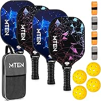 Vista 9 de Pickleball Paddles, USAPA Approved Fiberglass Surface Pickleball Set with Pickleball Rackets, Pickleball Paddles Set for Men Women