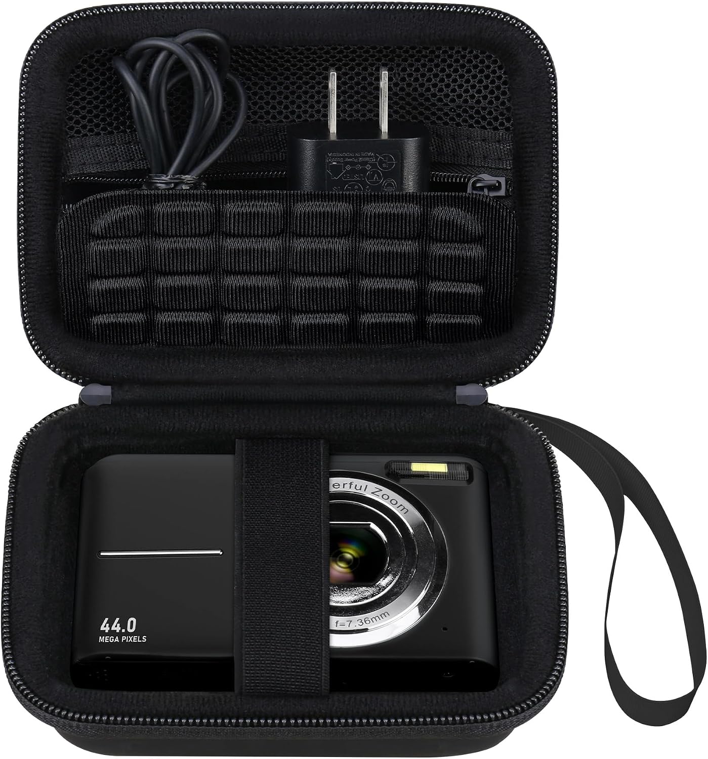 Elonbo Carrying Case for Digital Camera 4K/8K Portable Small Compact Camera