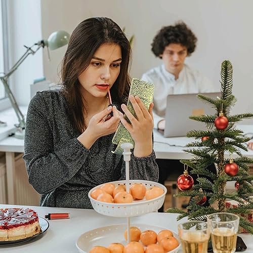 Vista 7 de BYOOTIQUE Estuche de maquillaje para lápiz labial con espejo, portátil, para brillo de labios, bolsa de cosméticos, organizador de maquillaje, bolsa