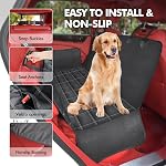 Housse de siège de voiture pour chien, Hamac multifonctionnel pour siège arrière, Protecteur de siège auto étanche, Couverture de siège pour chien anti-rayure pour siège dos, Couvres de siège antidérapant pour SUV,Camions, voitures