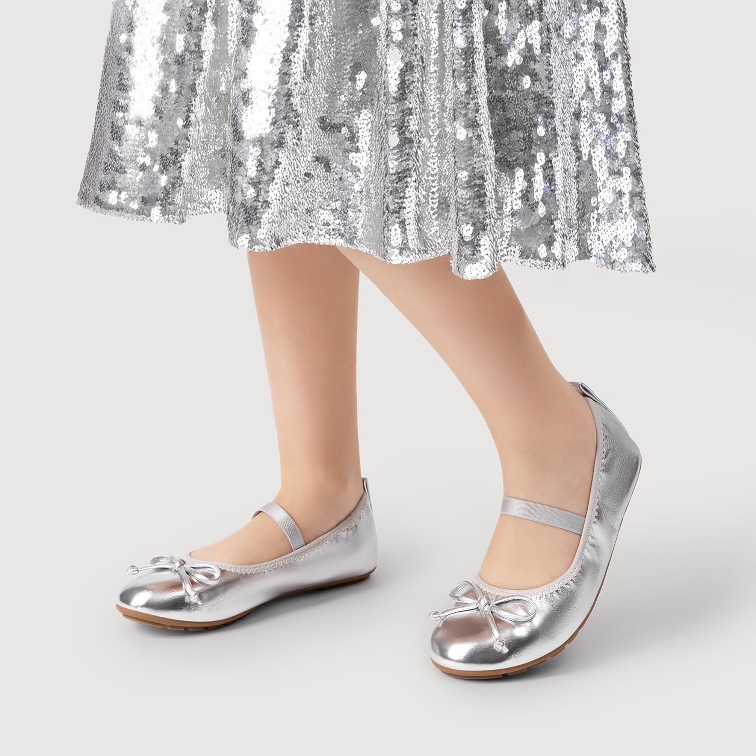 DREAM PAIRS Toddler Little Girls Ballet Flats Dress Shoes Mary Janes Ballerina Shoes - Image 2