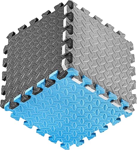 MTAOU Tapete de ejercicio para rompecabezas, tapete de equipo de fitness, suelo de azulejos entrelazados de espuma EVA, suelo protector de gimnasia disponible en Yaxa Colombia