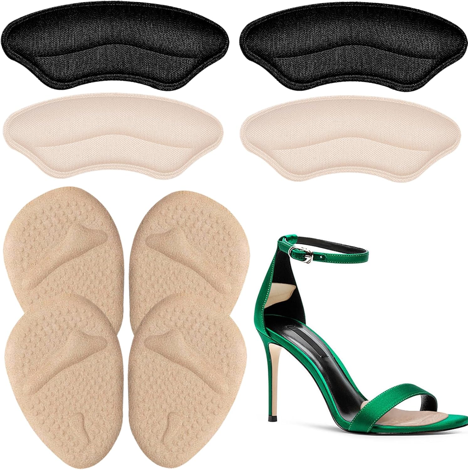 Heel Pads for Shoes Too Big, ARRITZ Heel Inserts Grips for