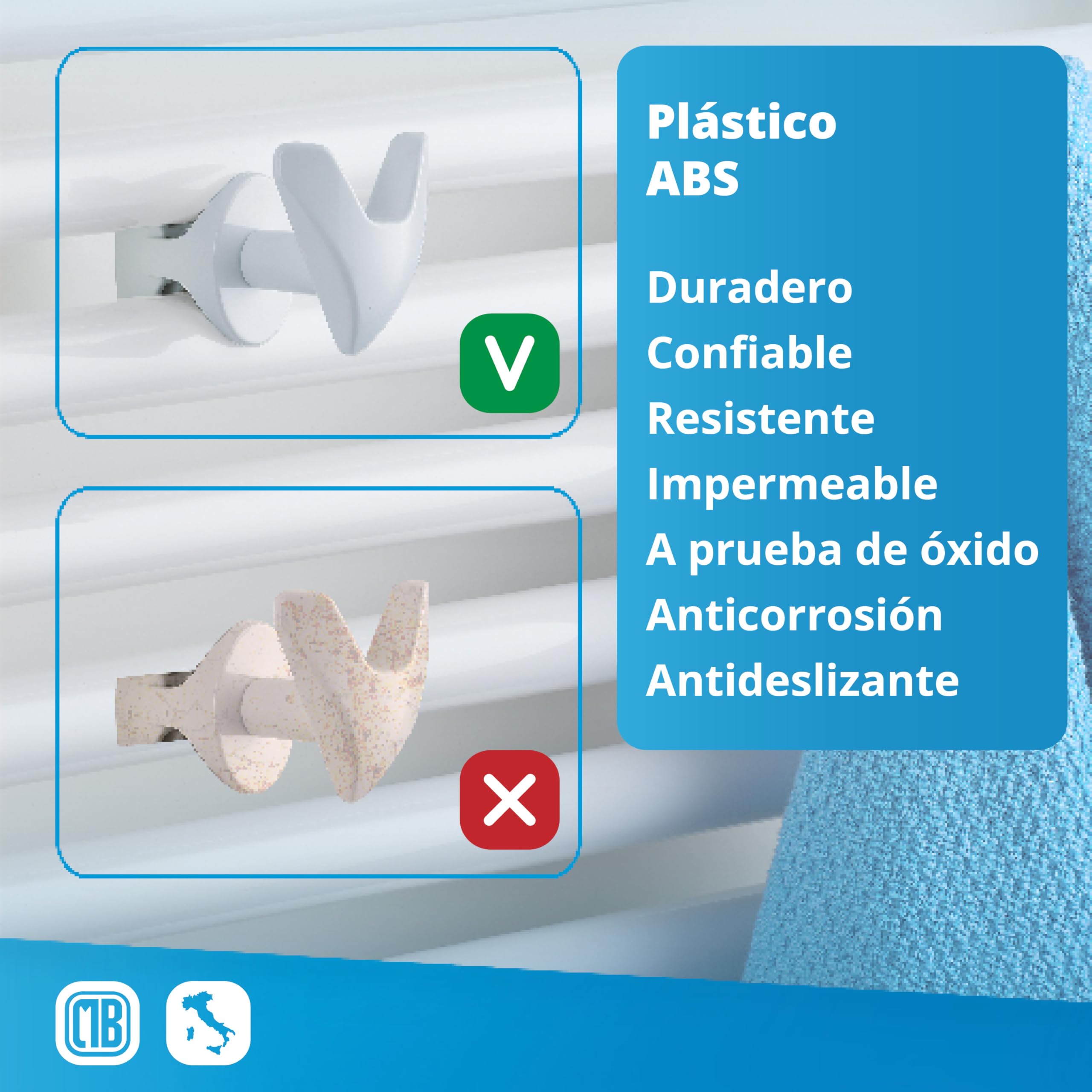 LH Pareja Par de Handy VIP toalleros sin perforación para baño, autoavituallados al radiador toallero sin perforar