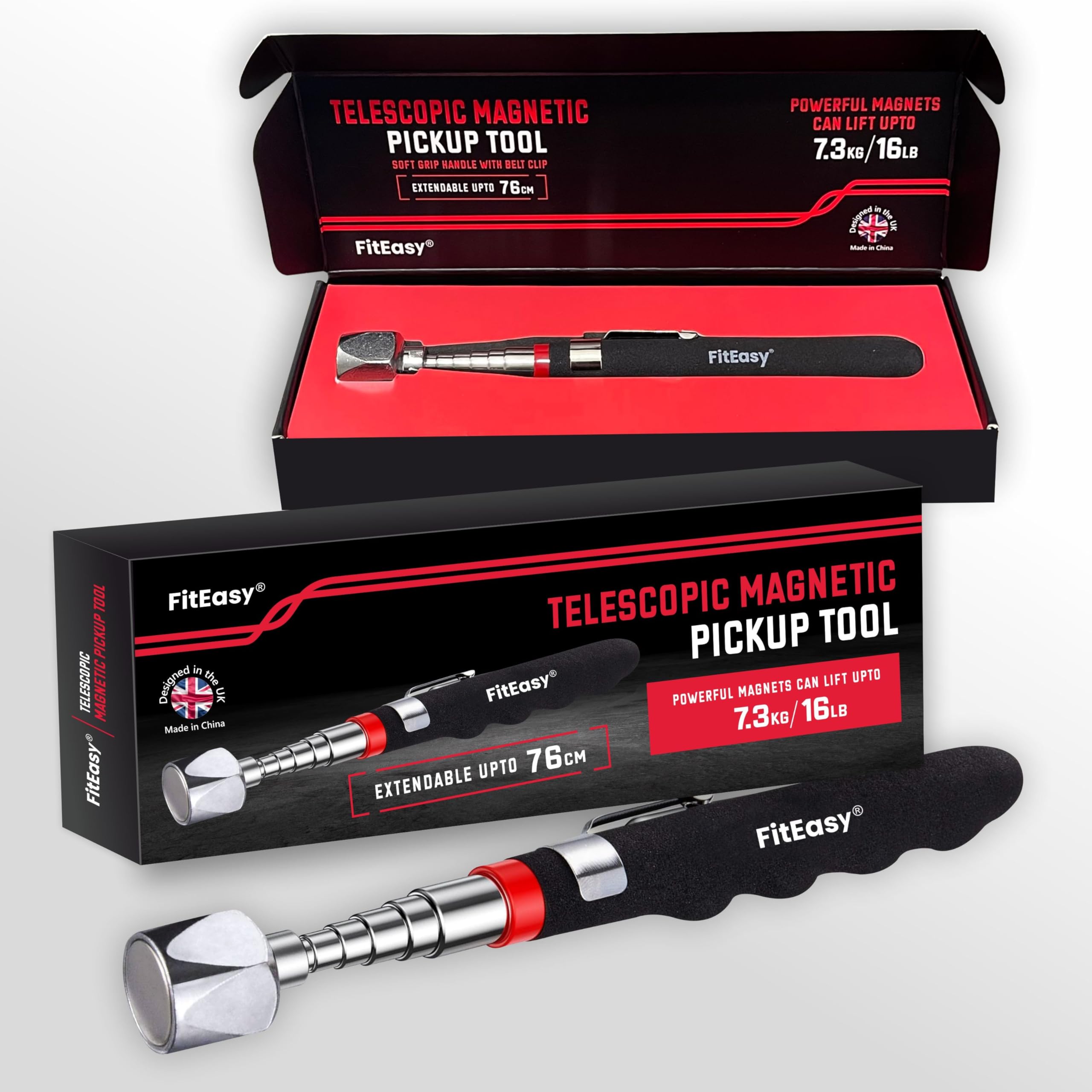 Birthday Gifts for Men, Gadgets for Mens, Gifts for Him/Dad/Grandad, Stocking Fillers for Men, Christmas Gifts for Mens, Telescopic Magnetic Pick up Tool Extendable Pick-up Stick with Magnets