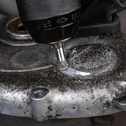 Fresa rotatoria acero carburo YG6 8MM bola 1/4" vástago miniatura 5