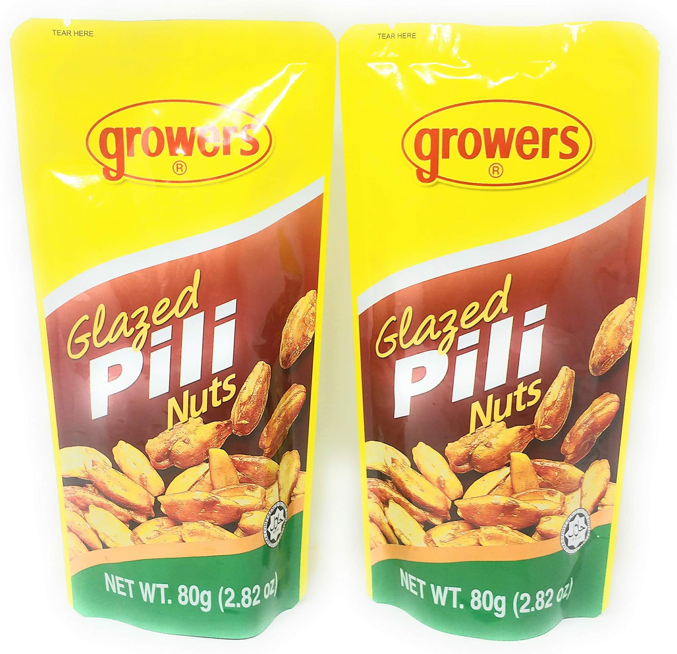 Growers Glazed Pili Nuts, Net Wt 80g (2.82oz) 2 Pack