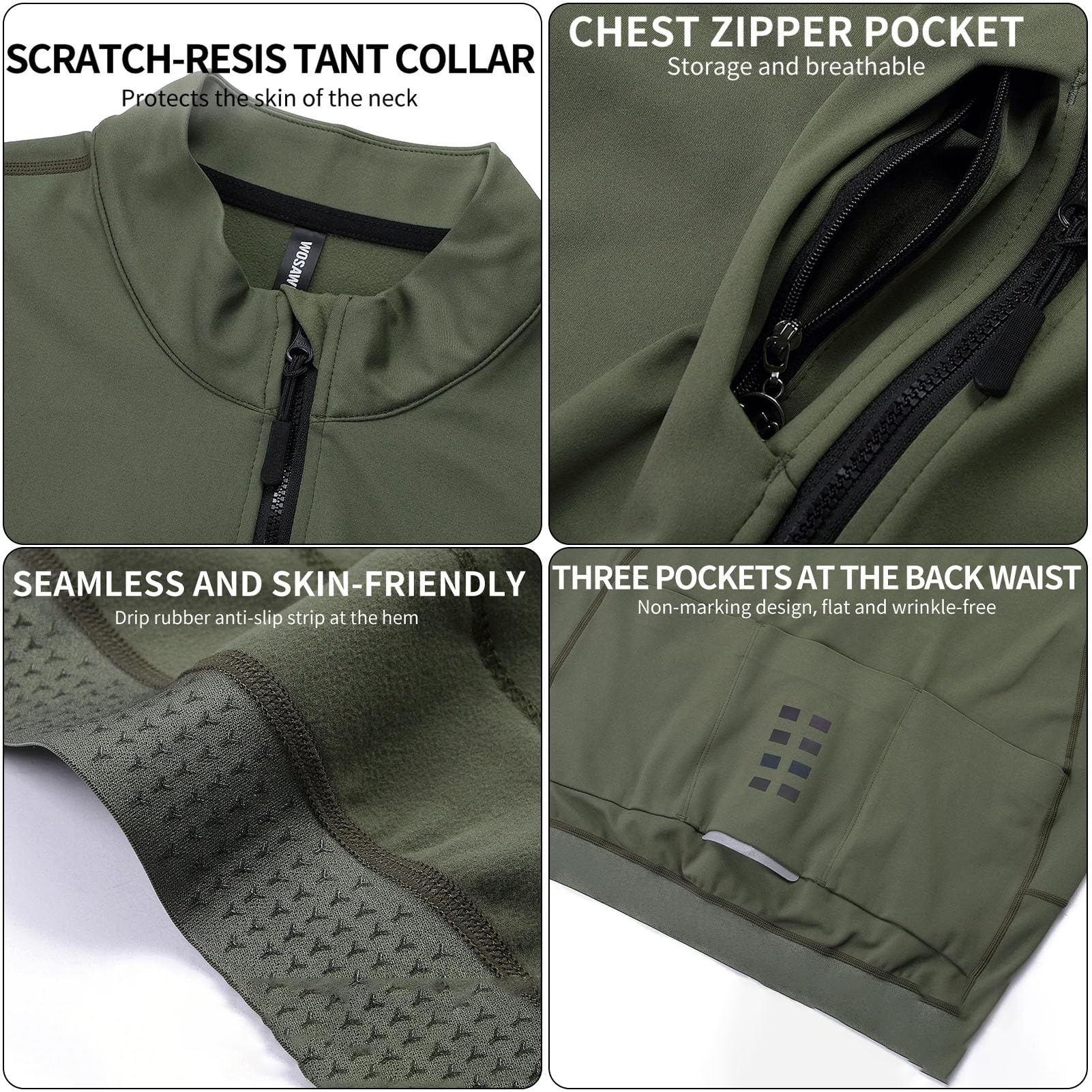Chaqueta de Ciclismo para Hombre, Resistente al Viento Transpirable Chaqueta para Exteriores Softshell de Invierno Polar Reflectante Chaqueta Deportiva