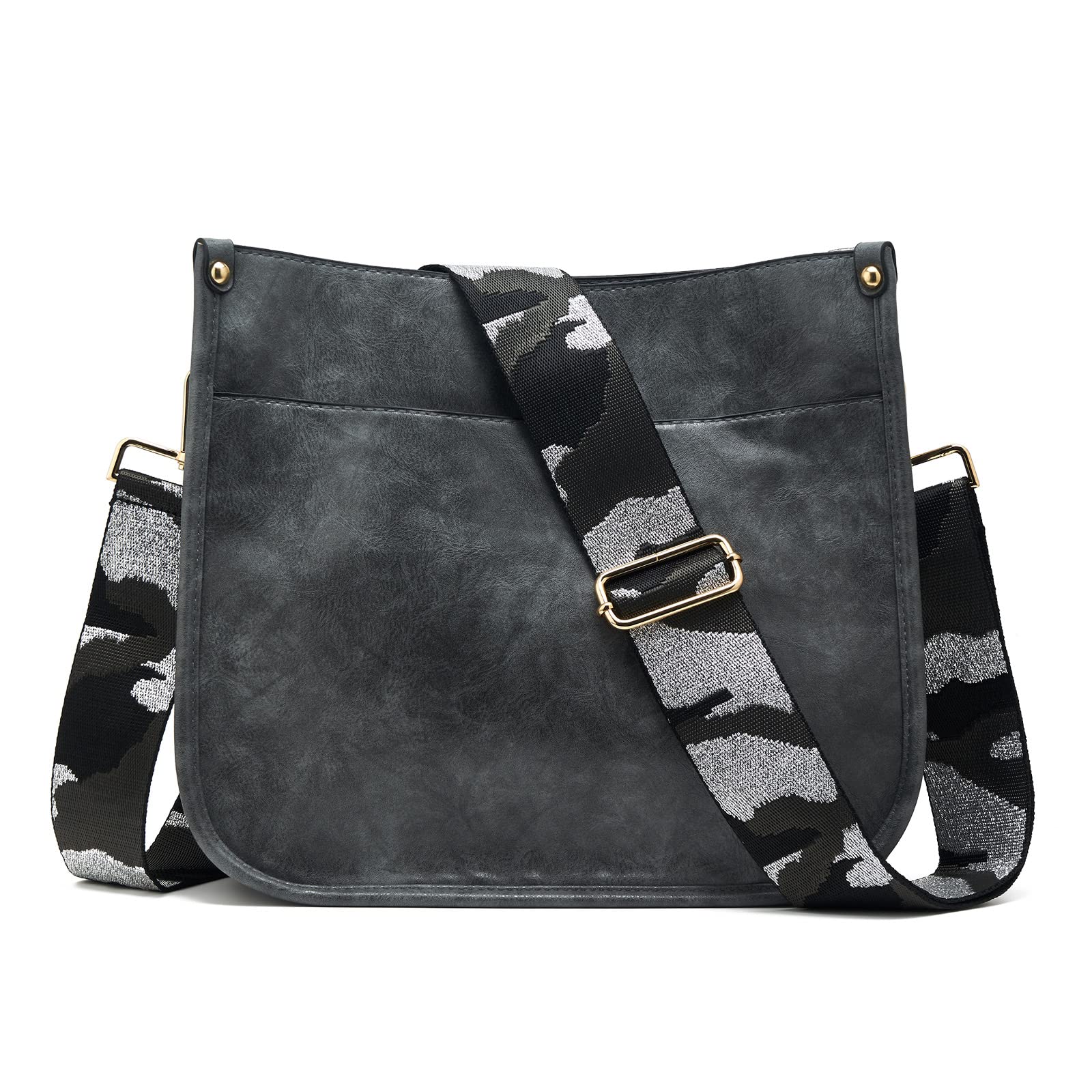 Femmes Sacs à Bandoulière en Cuir Sac à Dos Dame Hobo Sac à Main Poches Zippées Sac Avec Sangle Réglable