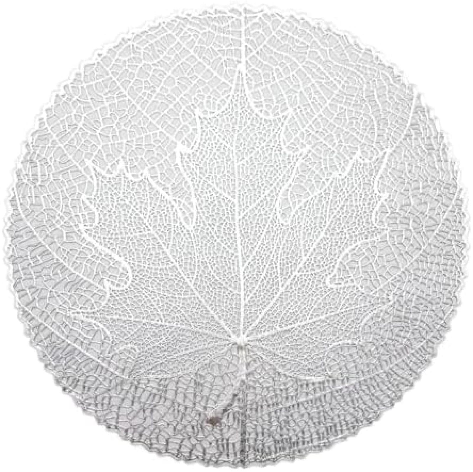 Set de table rond argenté pour sublimer vos dîners festifs en famille