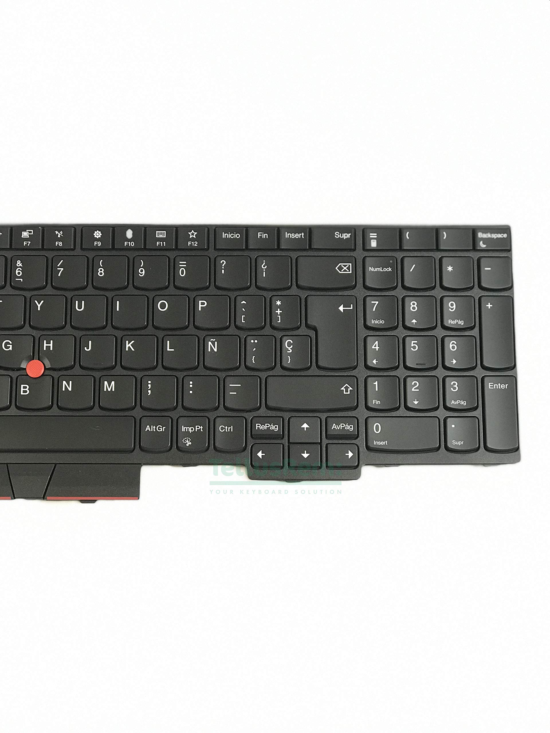 Teclado de respuesto Español retroiluminado para Lenovo Thinkpad T570 T580 P51s P52s
