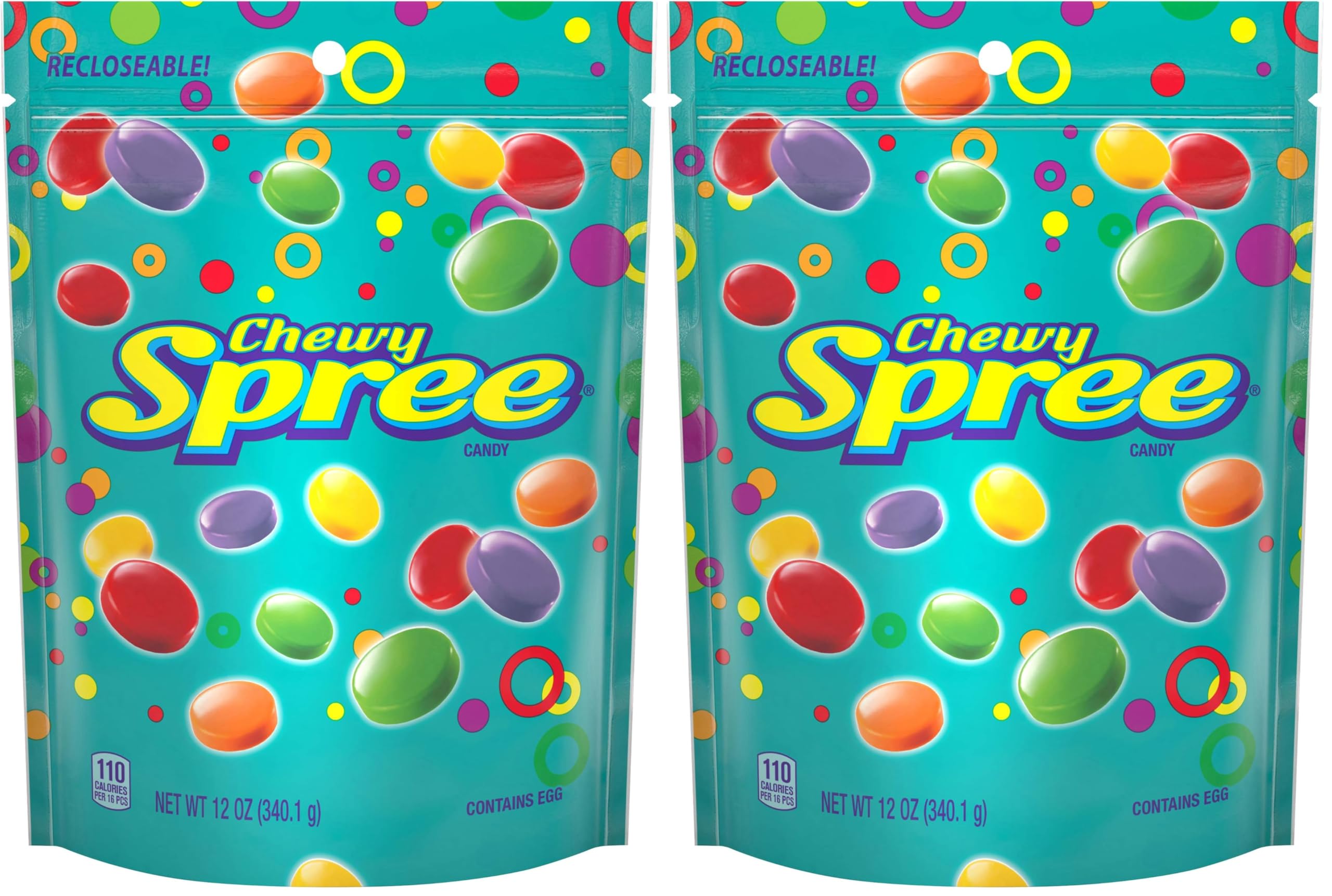 Amazon.com: Wonka Spree Original Hard Candy, Resealable Bag, 12