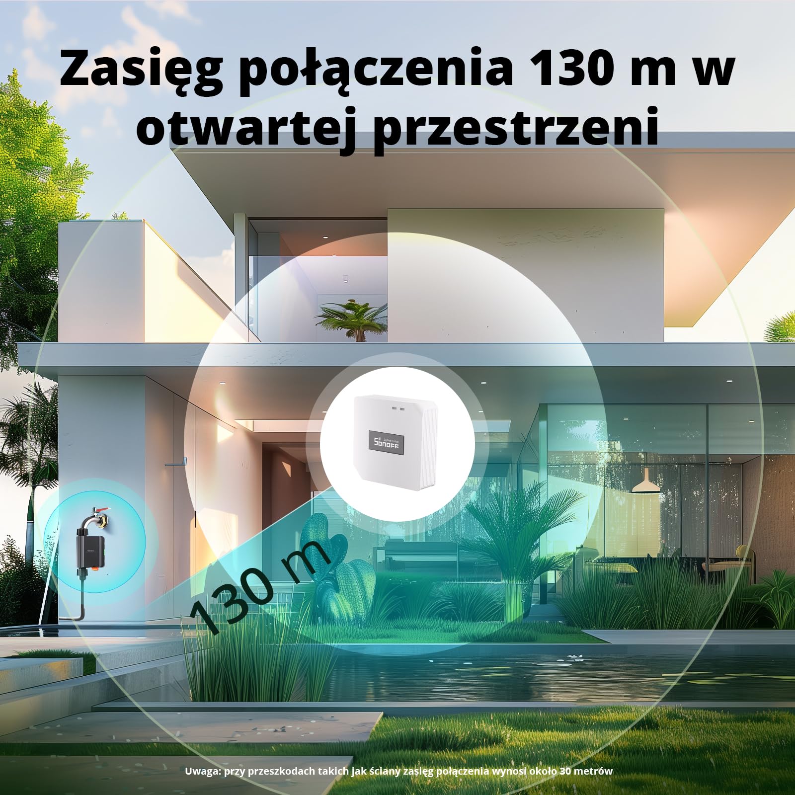 SONOFF Inteligentne sterowanie nawadnianiem, automatyczny system z planowaniem i kontrolą wody, wymaga koncentratora Zigbee 3.0, kompatybilny z Alexa i Google Home, 2 szt.
