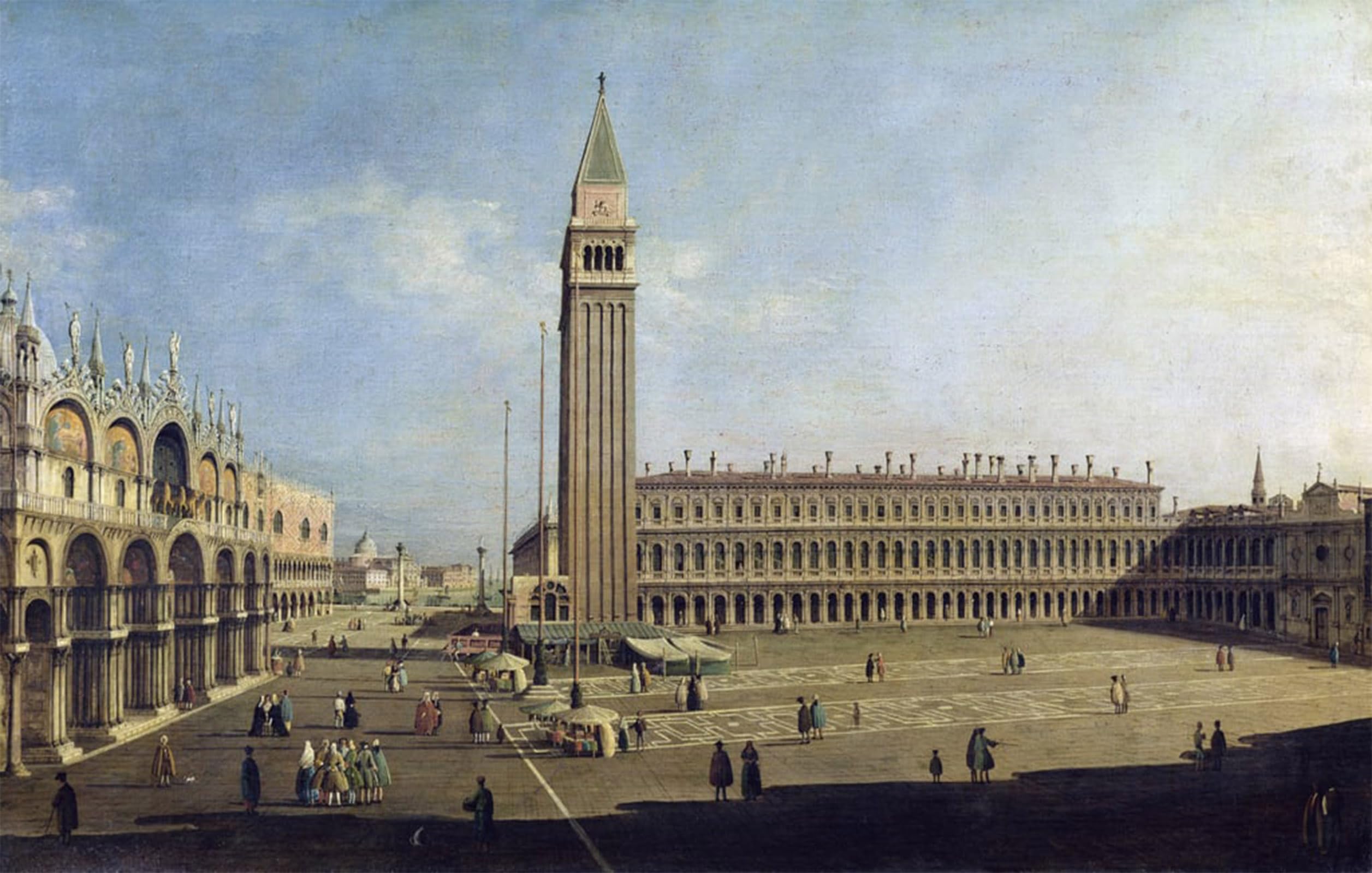 POSTERIIk Famous Print Pop Art Wall Art Graffiti Piazza San Marco Venice by Antonio Canal Art Prints for Home Decor 60x90cm