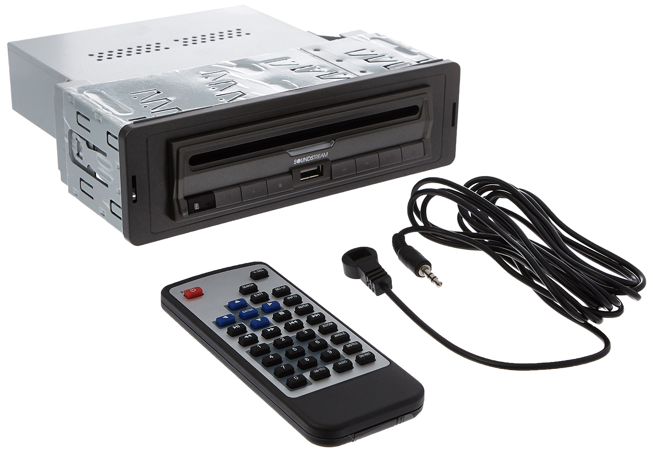 (未使用･未開封品)　Soundstream VDVD-165 Single-DIN DVD Player with 32 USB Playback by Soundstream p1m72rm VDVD-165 | Single DIN Standalone DVD Player w/ 32GB USB