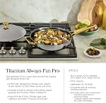 Our Place Titane Pro Ensemble d'articles de cuisine (4-Piece) – Toujours pan & Pot parfait , technologie sans revêtement antiadhésif , Titanium Tri-Ply & Acier inoxydable, sans danger pour four, induction & Planches de cuisson jusqu'à 400°C