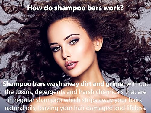 Miniatura 4 de Truth & Love Beauty Barra de champú de coco de pachulí para cabello seco dañado, sostenible, sin plástico, ecológico, libre de crueldad,