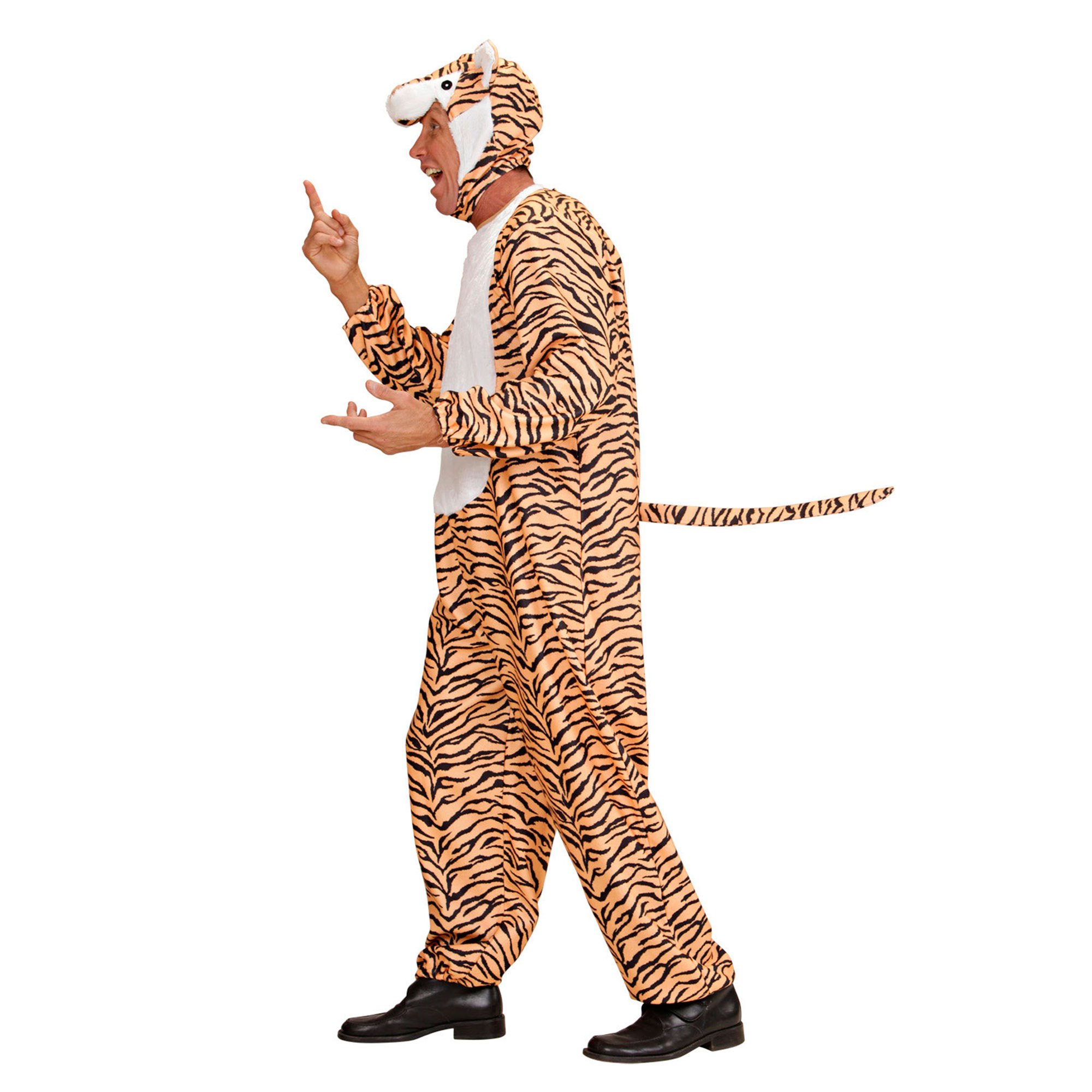 Mens Tiger Animal Costume Medium UK 40/42" for Animal Jungle Farm Fancy Dress, Multi-coloured - Image 4