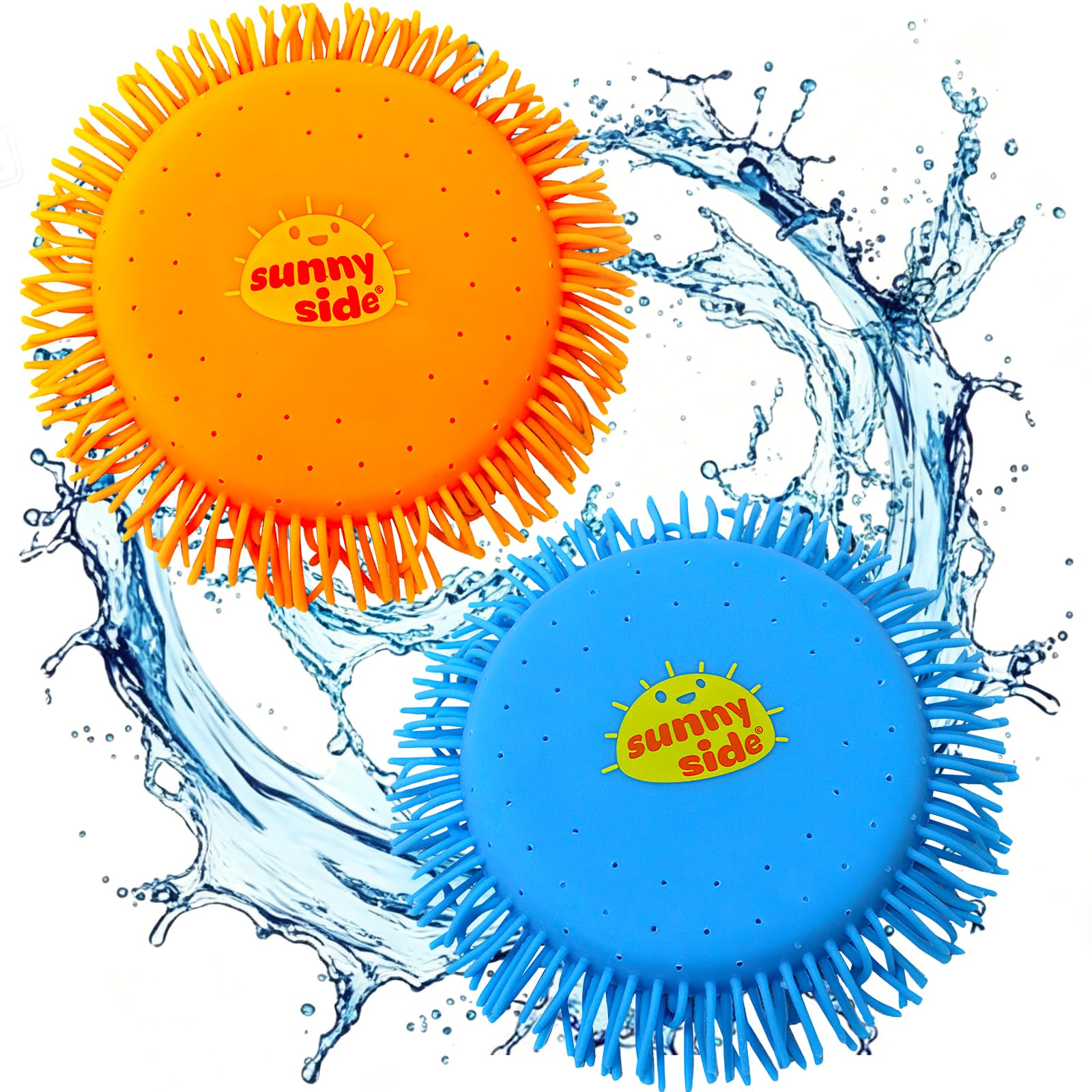 Disco Volador Agua Silicona Juguetes Acuáticos Frisbee Splash Lanzador Colores Llamativos