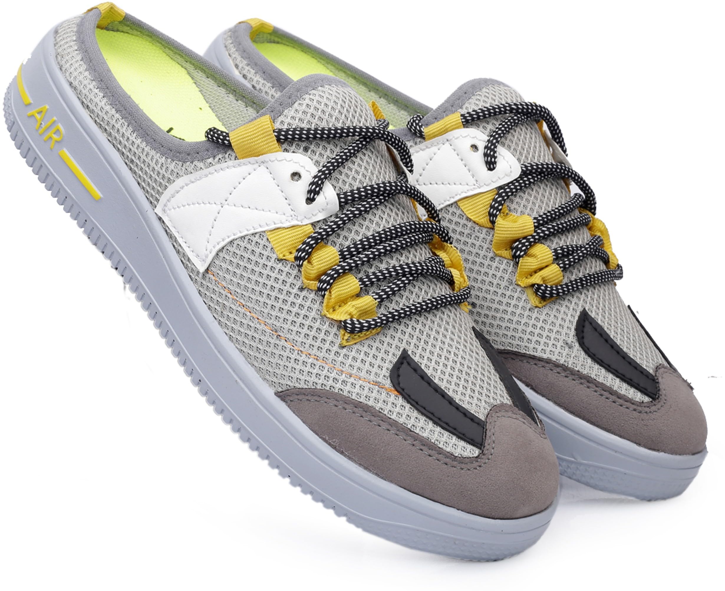WOAKERS Synthetic Leather Casual Sneakers for Men (Grey, 9 UK) (B0CV12XW4K) Amazon Price History, Amazon Price Tracker