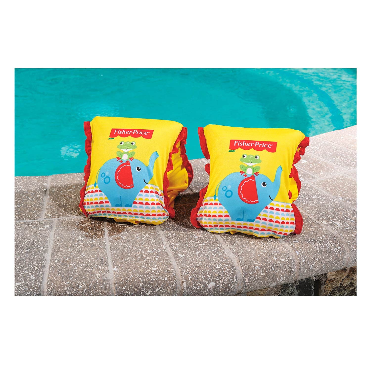 Bestway 93525 Fisher Price Brassards de Natation Tissu 16 Pièces Panachées