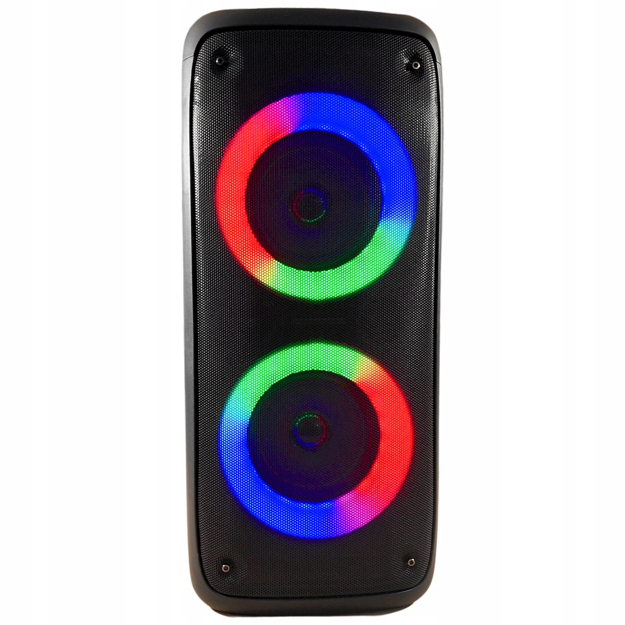 Media-Tech FUNBOX BT MT3181 Karaoké Enceinte Bluetooth Portable avec Microphone Bluetooth 40 W RMS, Prend en Charge Les Cartes Micro SD, éclairage Couleur RVB